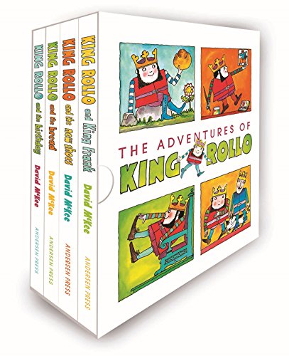 Box set of four illustrated children’s books featuring King Rollo.