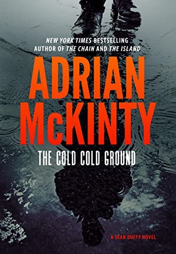 Book cover featuring boots standing on aCB wet ground with red bold text.