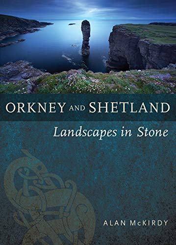 Book cover: coastal landscape with sea stack, titled "Orkney & Shetland.