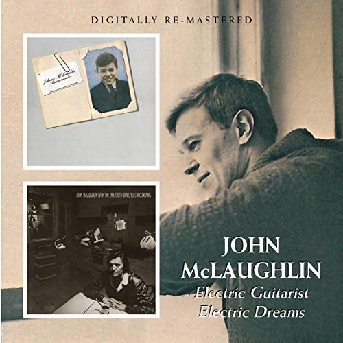 John McLaughlin album cover featuring a portrait, a childhood photo, and a kitchen scene.