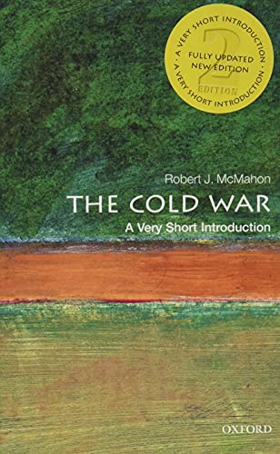 Book cover for The Cold War by Robert J. McMahon with abstract green-orange background.