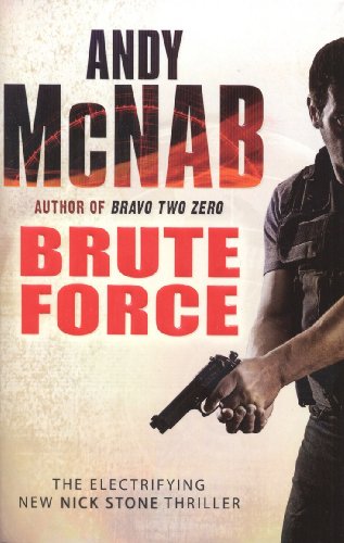 Book cover for Brute Force by Andy McNab featuring a man holding a handgun.