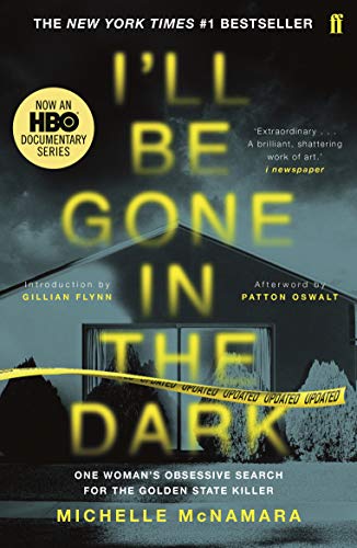 Book cover featuring a dark house, yellow text, and a yellow police tape graphic.