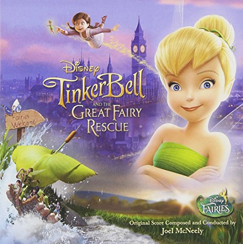 Tinkerbell and a city backdrop, CD cover art by Joel McNeely.