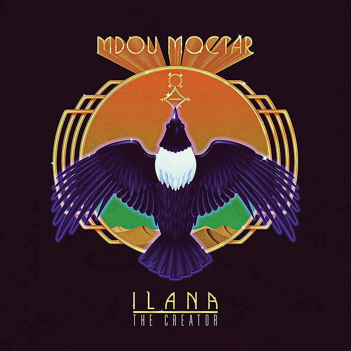 Album cover for Mdou Moctar’s “Ilana (The Creator)” featuring a bird.