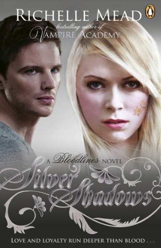 Book cover: two young adults with the title “Silver Shadows”.