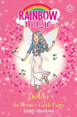 Book cover featuring a fairy with long hair and a sparkling pink background.