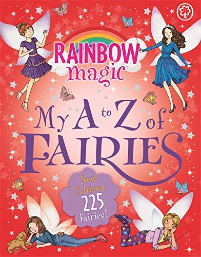 Book cover featuring illustrated fairies and the title "My A to Z of Fairies".