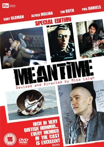 DVD cover for Meantime featuring a collage of film stills and cast names.