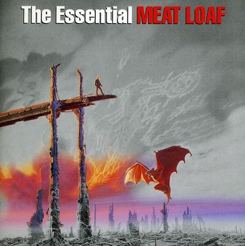 Album cover art featuring a lone figure on a ruin with a flying dragon.