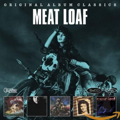 CD cover for Meat Loaf’s “Original Album Classics” with motorcycle imagery.