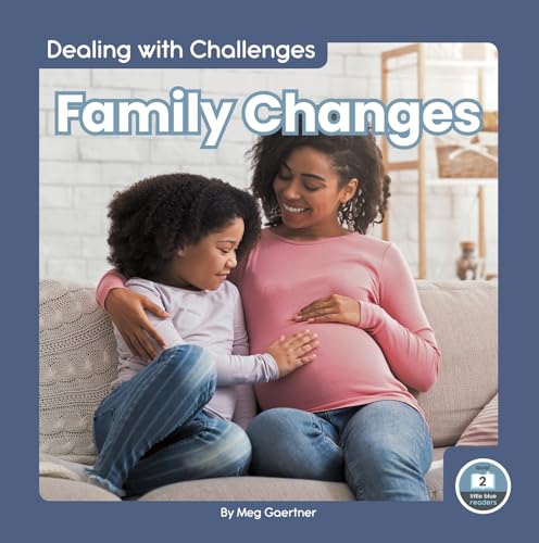 Book cover: pregnant woman and young child embracing on a sofa.