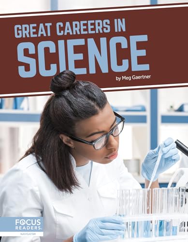 Book cover: scientist with microscope in a laboratory setting.