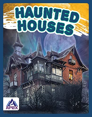 Book cover depicting a spooky, dark haunted house under a full moon.