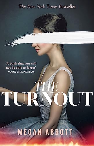 Book cover: woman in ballet attire with obscured face, titled "The Turnout.