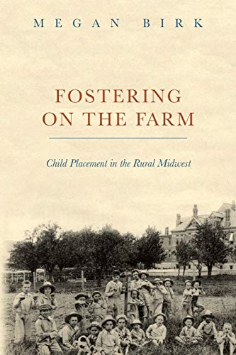 Book cover with title “Fostering on the Farm” and a vintage farm scene.
