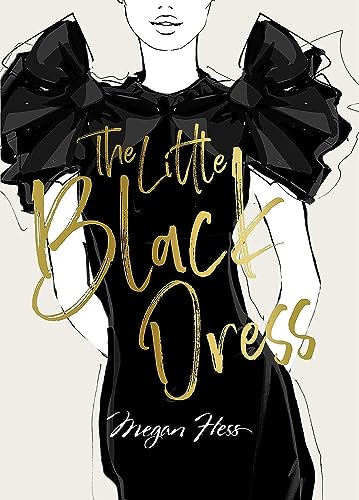 Book cover illustration of a woman in a black dress with gold lettering.