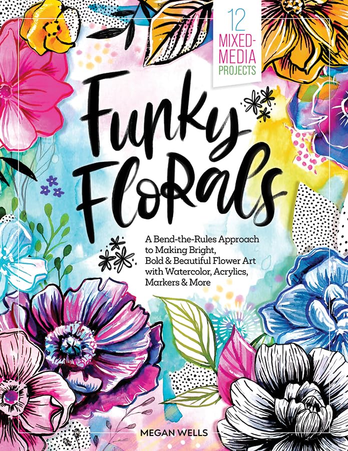Book cover with colorful, abstract floral illustrations and bold typography.