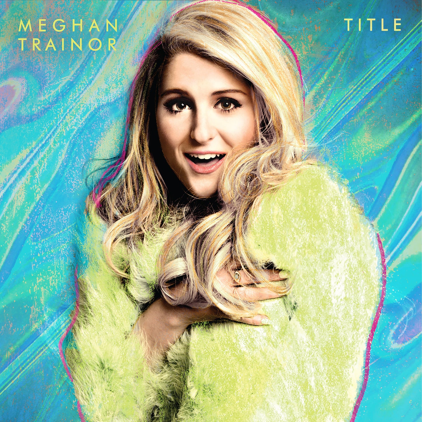 Meghan Trainor album cover, "Title," featuring a portrait of the artist.