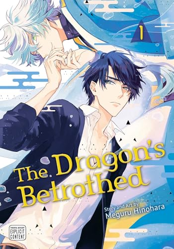 Manga cover featuring two young men with colorful hair, titled "The Dragon's Betrothed.