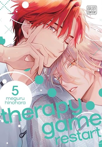 Two anime-style men embracing, one with red hair, the other with blonde hair.