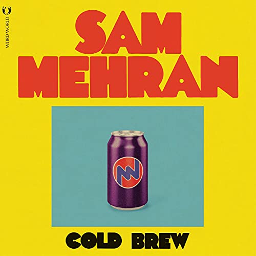 Album cover for Sam Mehran’s “Cold Brew” featuring a purple soda can.