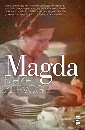 Book cover for “Magda” featuring a grainy portrait of a woman.