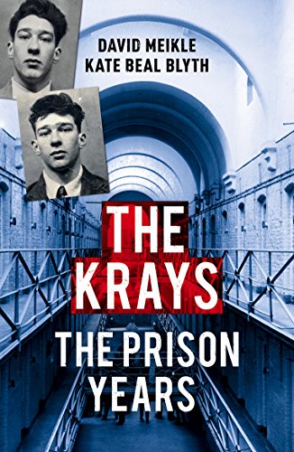 Book cover featuring portraits of the Kray twins and a prison corridor.