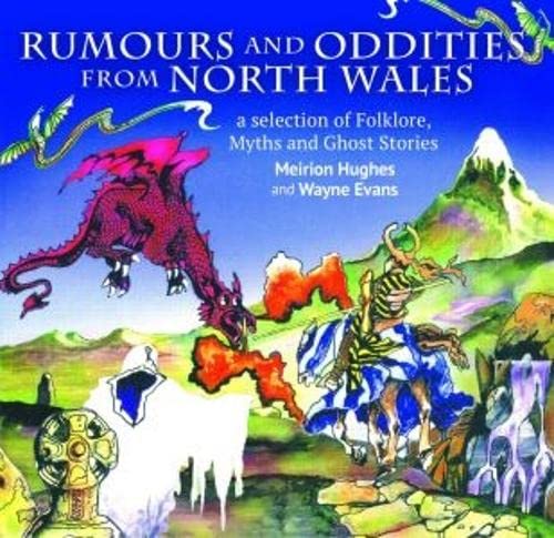 Book cover depicting a red dragon, knight, and Welsh landscape.