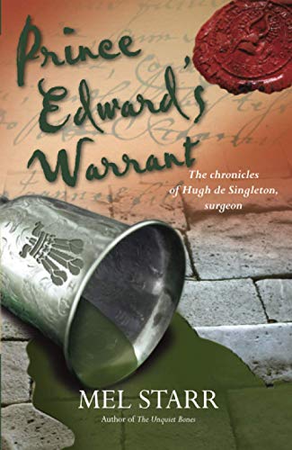 Book cover: “Prince Edward’s Warrant” with a pewter mug and wax seal.
