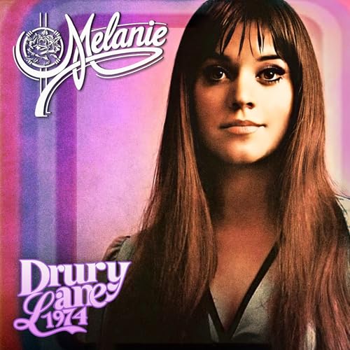 Album cover for Melanie’s “Drury Lane 1974” featuring a portrait of the singer.