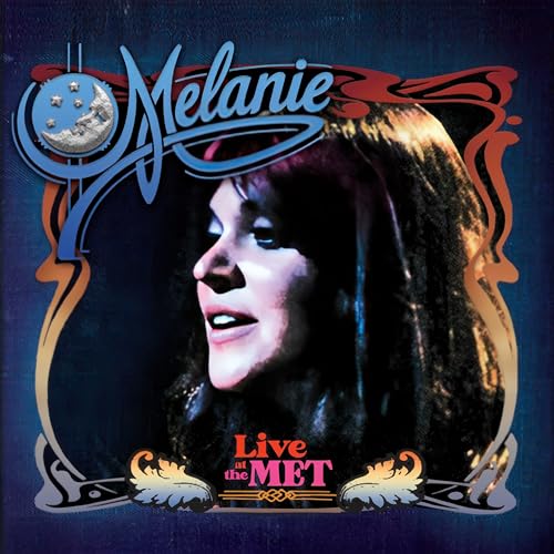 Album cover for Melanie’s “Live At The Met” featuring a portrait of the singer.