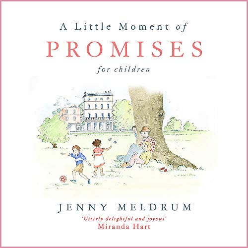 Book cover with watercolor illustration of children playing and family relaxing.