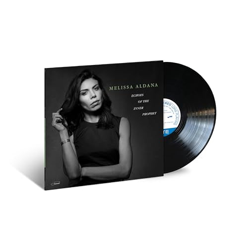 Vinyl record with album cover featuring portrait of Melissa Aldana.