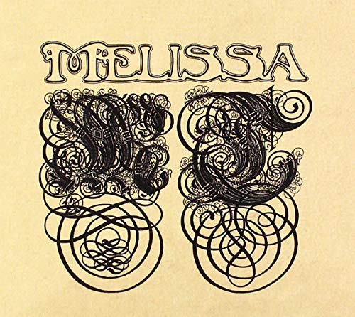 Black line art on beige background with name Melissa in stylized font.