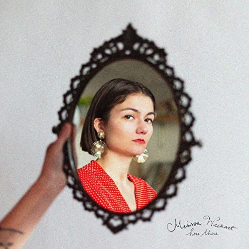 CD cover: woman looking into ornate, dark-framed mirror.