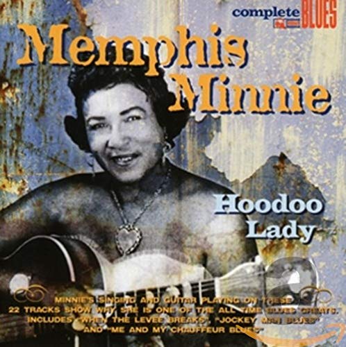 CD cover featuring Memphis Minnie, a blues singer with a guitar.