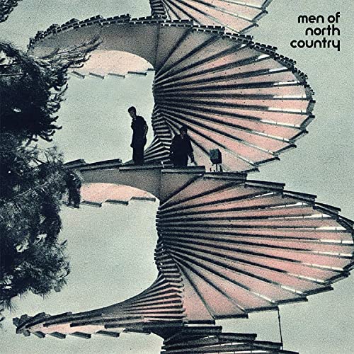 Album cover featuring two figures on a spiral staircase against a sky.