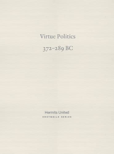Book cover with title "Virtue Politics" and publisher "Hermits United".