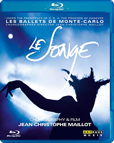 Blu-ray cover for “Le Songe” ballet, featuring a silhouetted dancer.