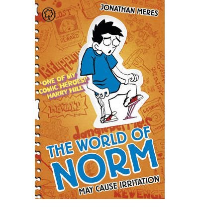"Book cover featuring a cartoon boy with a broken leg on orange background."