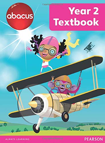Year 2 textbook cover with illustration of children flying a biplane.