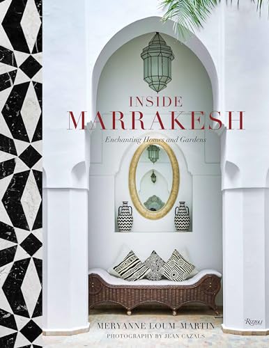 Book cover: “Inside Marrakesh” featuring a Moroccan arched alcove.
