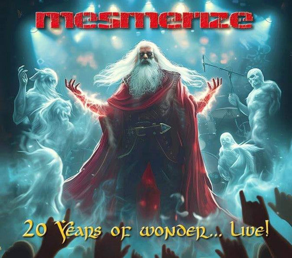 CD cover: bearded figure with outstretched arms, spectral forms, and hands.