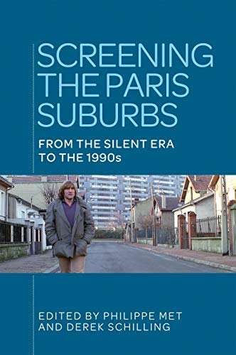 Book cover: "Screening the Paris Suburbs" with a street scene image.