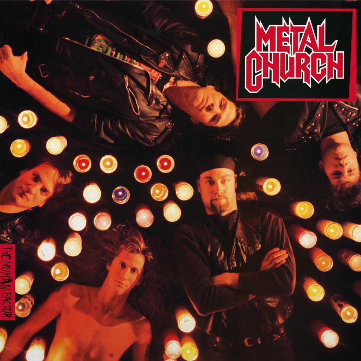 Metal Church album cover: band members surrounded by lit candles.