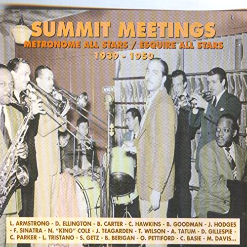 CD cover featuring a black and white photograph of jazz musicians, 1939-1950.