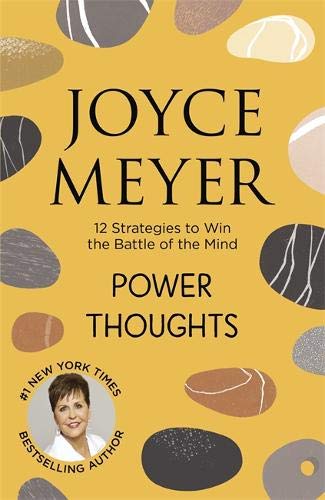 Book cover: "Power Thoughts" by Joyce Meyer with author portrait.