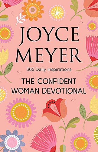 Book cover with floral illustrations and the title "The Confident Woman Devotional".
