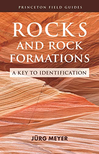 Book cover titled Rocks and Rock Formations featuring a background of layered orange sandstone.